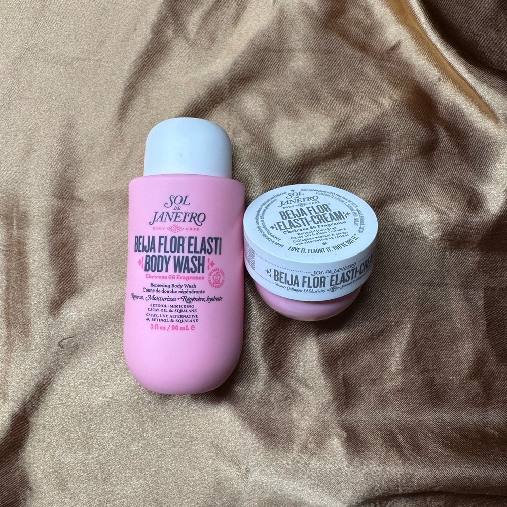 Sol de Janeiro Pink Beija Flor Elasti Body Wash and Cream